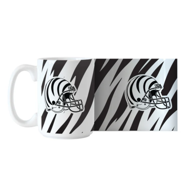 Cin 15OZ- White Helmet Stripe Mug