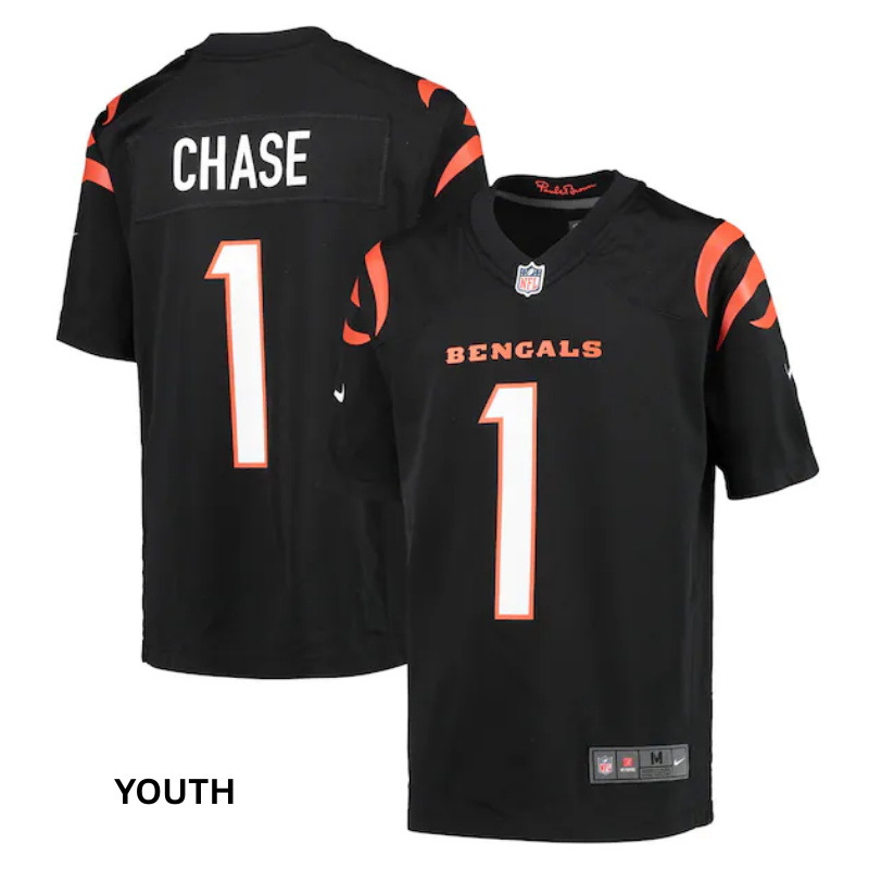 Black Youth Chase Nike Game Jersey