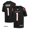 Black Youth Chase Nike Game Jersey