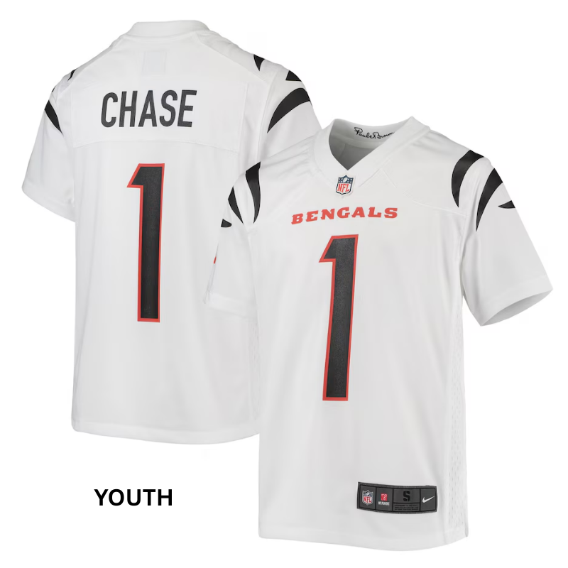 Youth White Nike Game Chase Jersey Youth White Nike Game Chase Jersey